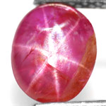 1.23-Carat Deep Pinkish Red 6-Ray Star Ruby from Burma