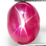 1.50-Carat Burmese Star Ruby with Sharp 6-Ray Dancing Star