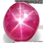 1.27-Carat Elegant Pinkish Red Burmese Star Ruby (Sharp Star)