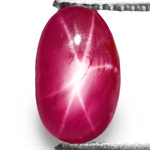 1.75-Carat Deep Pinkish Red Unheated Burmese Star Ruby