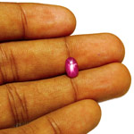 1.75-Carat Deep Pinkish Red Unheated Burmese Star Ruby