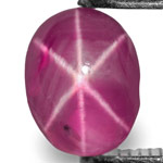 1.16-Carat Purplish Pink Burmese Star Ruby with Razor-Sharp Star