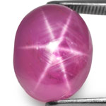 13.66-Carat Excellent Deep Pink Burmese Star Ruby (Unheated)