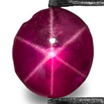 1.10-Carat Purplish Pinkish Red Star Ruby from Vietnam