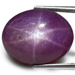 22.59-Carat Attractive Violet Star Sapphire from India (AIGS)