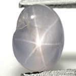 1.46-Carat Unheated Bluish Grey Star Sapphire from Burma