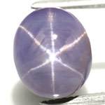 9.47-Carat Unheated Purplish Blue Star Sapphire from Ceylon