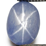 11.82-Carat Unheated Light Blue Burmese Star Sapphire