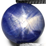 19.52-Carat Dark Blue 6-Ray Star Sapphire from Mogok, Burma