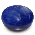 19.52-Carat Dark Blue 6-Ray Star Sapphire from Mogok, Burma
