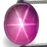 4.22-Carat Deep Pinkish Purple Star Sapphire from Sri Lanka 4.22-Carat Deep Pinkish Purple Star Sapphire from Sri Lanka