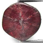 0.78-Carat Dark Purplish Red Trapiche Ruby from Burma