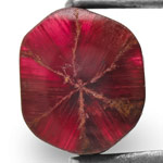 0.59-Carat Deep Red Trapiche Ruby from Mogok, Burma 0.59-Carat Deep Red Trapiche Ruby from Mogok, Burma