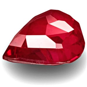 2.01-Carat Deep Pinkish Red Unheated Pear-Shaped Ruby (GRS) - Click Image to Close