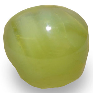 8.04-Carat Bright Greenish Yellow Indian Chrysoberyl Cat's Eye - Click Image to Close