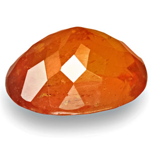 2.98-Carat Lustrous Dark Orange Clinohumite from Tajikistan - Click Image to Close