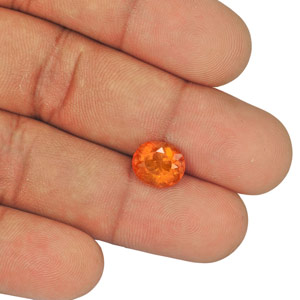 3.55-Carat Eye-Clean Lustrous Intense Orange Tajik Clinohumite - Click Image to Close