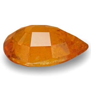 1.89-Carat Pear-Shaped Yellowish Orange Tajik Clinohumite - Click Image to Close