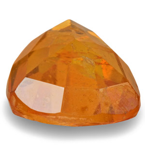 1.05-Carat Trilliant-Cut Deep Yellowish Orange Clinohumite - Click Image to Close