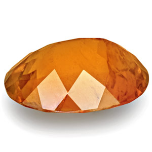 6.37-Carat Lustrous Intense Orange Oval-Cut Tajik Clinohumite - Click Image to Close