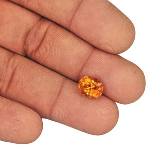 3.06-Carat Breathtaking Fiery Golden Orange Tajik Clinohumite - Click Image to Close