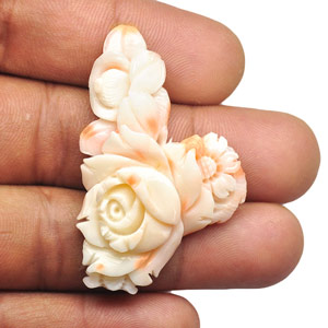 41.55-Carat Natural & Untreated Carved Coral from Japan - Click Image to Close