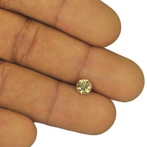 0.72-Carat Fancy Intense Brown Round Brilliant-Cut Diamond - Click Image to Close