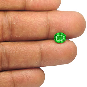 1.33-Carat Natural & Untreated Electric Green Tsavorite Garnet - Click Image to Close