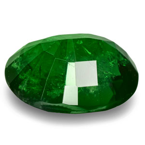 1.04-Carat Dark Green Oval-Cut Tsavorite Garnet from Kenya - Click Image to Close