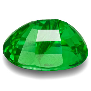 1.14-Carat Oval-Cut Intense Electric Green Tsavorite Garnet - Click Image to Close
