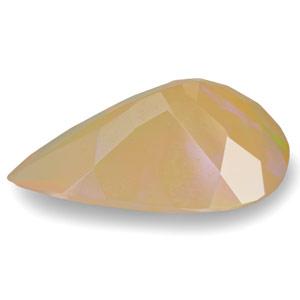 1.74-Carat Pear-Shaped Light Yellow Opal from Welo, Ethiopia - Click Image to Close