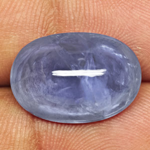 17.67-Carat GIA-Certified Unheated Cabochon-Cut Blue Sapphire - Click Image to Close