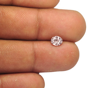 0.59-Carat Eye-Clean Light Orangy Pink Padparadscha Sapphire - Click Image to Close