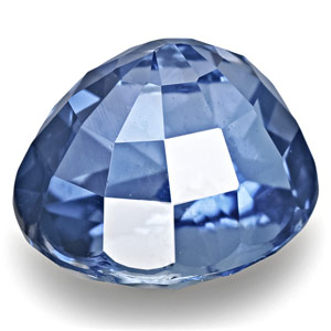 4.09-Carat Unheated Velvety Intense Blue Sapphire from Sri Lanka - Click Image to Close
