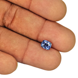 1.81-Carat Splendid Cushion-Cut Unheated Kashmir-Origin Sapphire - Click Image to Close