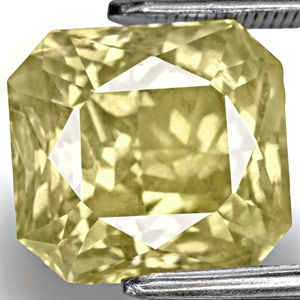 10.10 Carat Eye Clean Unheated Radiant Cut Yellow Sapphire