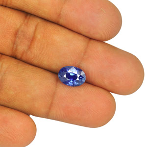 4.03-Carat Rare GIA-Certified Unheated Kashmir-Origin Sapphire - Click Image to Close