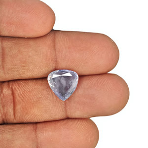 5.43-Carat GRS-Certified Pastel Violetish Blue Kashmir Sapphire - Click Image to Close