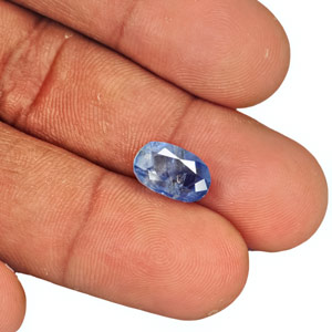 6.37-Carat Unheated Intense Blue Kashmir Sapphire (GRS / GIA) - Click Image to Close