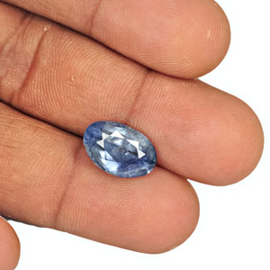 8.01-Carat Unheated Intense Blue Kashmir Sapphire (GRS / GIA) - Click Image to Close