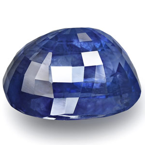 6.80-Carat Eye-Clean Velvety Intense Cornflower Blue Sapphire - Click Image to Close