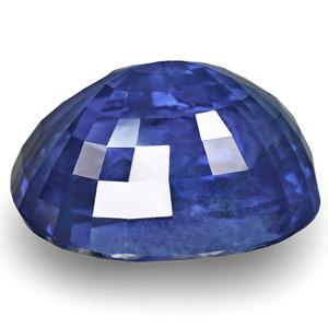 6.80-Carat Eye-Clean Velvety Intense Cornflower Blue Sapphire - Click Image to Close