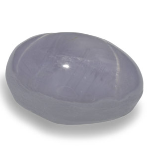 20.43-Carat Soft Greyish Violet Star Sapphire with Sharp Star - Click Image to Close