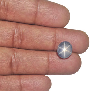 8.17-Carat Splendid Star Sapphire with Razor-Sharp 6-Ray Star - Click Image to Close