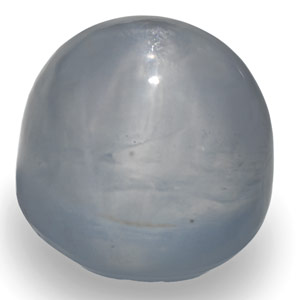 7.34-Carat Bluish White Round Star Sapphire from Sri Lanka - Click Image to Close