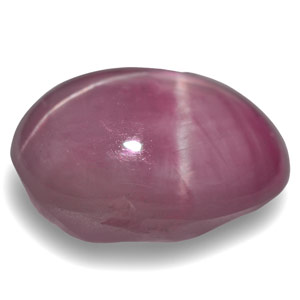 4.94-Carat Purplish Pink Star Sapphire with Extremely Sharp Star - Click Image to Close