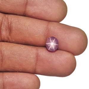 2.63-Carat Greyish Pink Star Sapphire from Sri Lanka (Unheated) - Click Image to Close