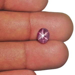 2.90-Carat Ceylon Pink Star Sapphire with Super Sharp 6-Ray Star - Click Image to Close