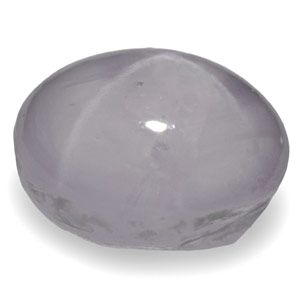 3.06-Carat Soft Purplish White Star Sapphire with Sharp Star - Click Image to Close