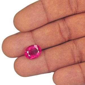 4.98-Carat Deep Pink Rubellite Tourmaline from Mozambique - Click Image to Close